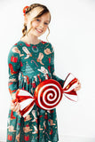 Western Wonderland L/S Pocket Twirl Dress