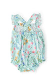 Wild Woods Ruffle Cross Back Romper