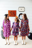 Witches Boo 3/4 Sleeve Pocket Twirl Dress
