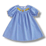 School Bus Smocked Dress