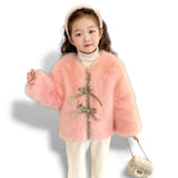 Pink Faux Fur Coat