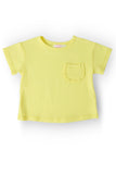 Yellow Ruffle Pocket Tee