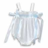White Swiss Dotted Romper
