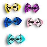 Crayon Faux Leather Bow