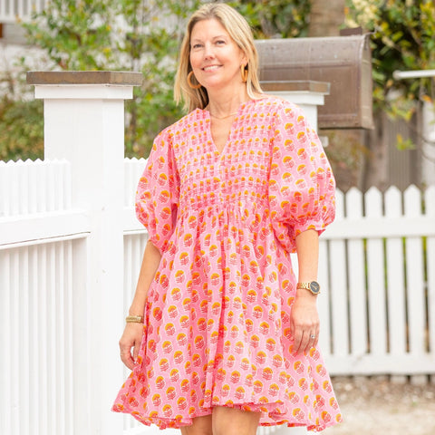 Womens Margot Dress - Sunset
