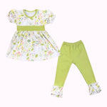 Spring Green Field Bunny Pant Set
