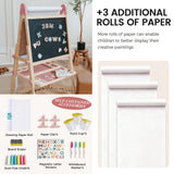 Tiny Land® Pink Magnitales Easel & Paper Roll Set