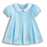Glass Slipper Blue Pleated Dress