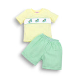 Turtle Smocked Shirt w/Shorts Set