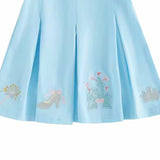 Glass Slipper Blue Pleated Dress