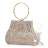 Rhinestone Hoop Clutch