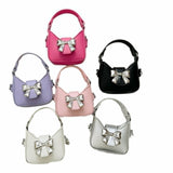 Bow Faux Leather Mini Purse