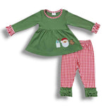 Christmas Eve Ruffle Pant Set