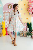 Hoppy Easter Smocked Ruffle Dress