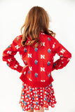 Nebraska Red Herbie Husker Satin Jacket