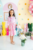 Bunny Love 3/4 Sleeve Pocket Twirl Dress