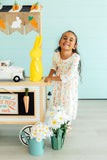 Sunny Bunnies 3/4 Sleeve Pocket Twirl Dress