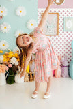 Easter Egg Hunt Flutter Sleeve Twirl Dress