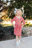Nebraska Plaid Herbie Husker 3/4 Sleeve Pocket Twirl Dress