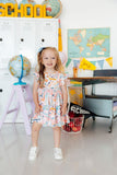Class Act Flutter Sleeve Twirl Dress