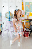 Class Act Flutter Sleeve Twirl Dress