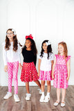 Pink Polka Dots Leggings