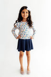 Navy Twirl Skort