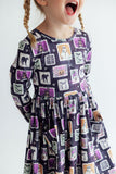 Trick or Treat L/S Pocket Twirl Dress
