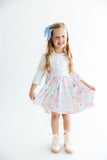 Here for the Candy 3/4 Sleeve Pocket Twirl Dress