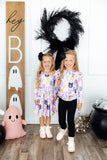 Tied with a Boo Lavender L/S Ruffle Tee