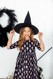 Hocus Pocus 3/4 Sleeve Pocket Twirl Dress