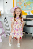 Peanut Butter Jelly Time S/S Pocket Twirl Dress
