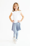 Dusty Blue Twirl Skegging