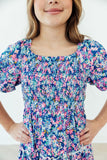 Darling Daisies Smocked Ruffle Dress
