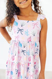 Beachside Bows Ruffle Maxi Dress