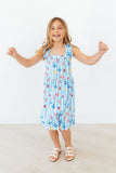 Tidepool Treasures Ruffle Cross Back Dress
