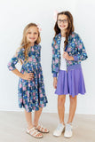 Whimsy 3/4 Sleeve Pocket Twirl Dress
