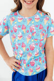 Delightful Desserts Ruffle Pocket Tee
