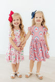 Princess & the Froggie S/S Pocket Twirl Dress