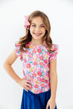 Fluttering Garden S/S Ruffle Tee