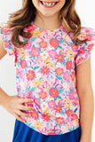 Fluttering Garden S/S Ruffle Tee