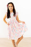 Preppy Peeps Flutter Sleeve Twirl Dress