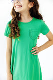 Kelly Green T-Shirt Dress