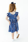 Montana State University Plaid Bobcat Flutter Twirl Dress