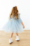 Bluebird Shimmer 3/4 Sleeve Tutu Dress