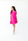 Hot Pink T-Shirt Dress