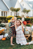 Fall Stripes 3/4 Sleeve Pocket Twirl Dress