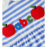Chenille ABC Blue Stripe Dress