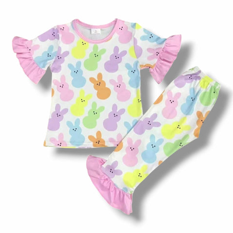 Peeps Bunny Ruffled Pajamas