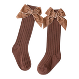 Knee Socks - Velvet Bows
